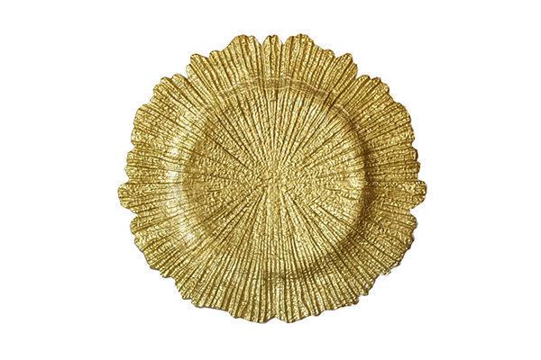 тарелка Коралл золото