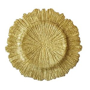 тарелка Коралл золото