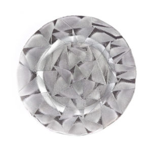 тарелка геометрия серебро